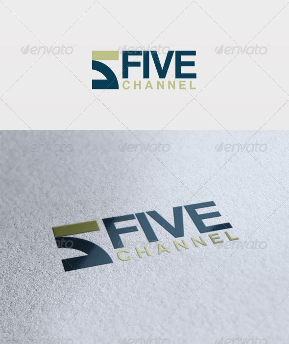 Five Channel Logo - Numbers Logo Templates