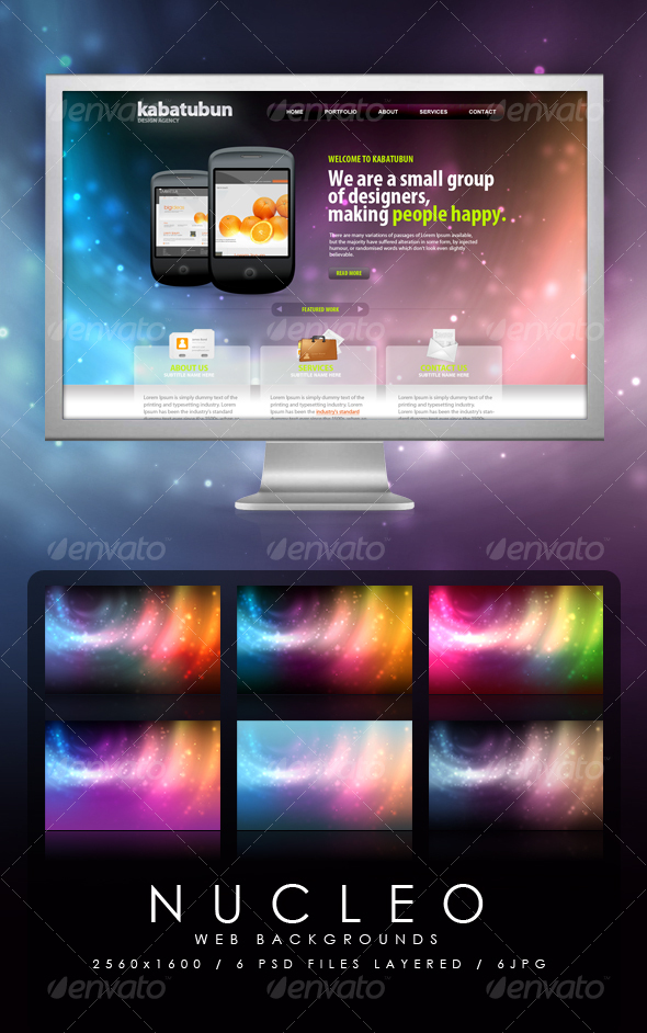 Nucleo Web Backgrounds - Backgrounds Graphics