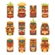 Tiki Mask Tribal Set