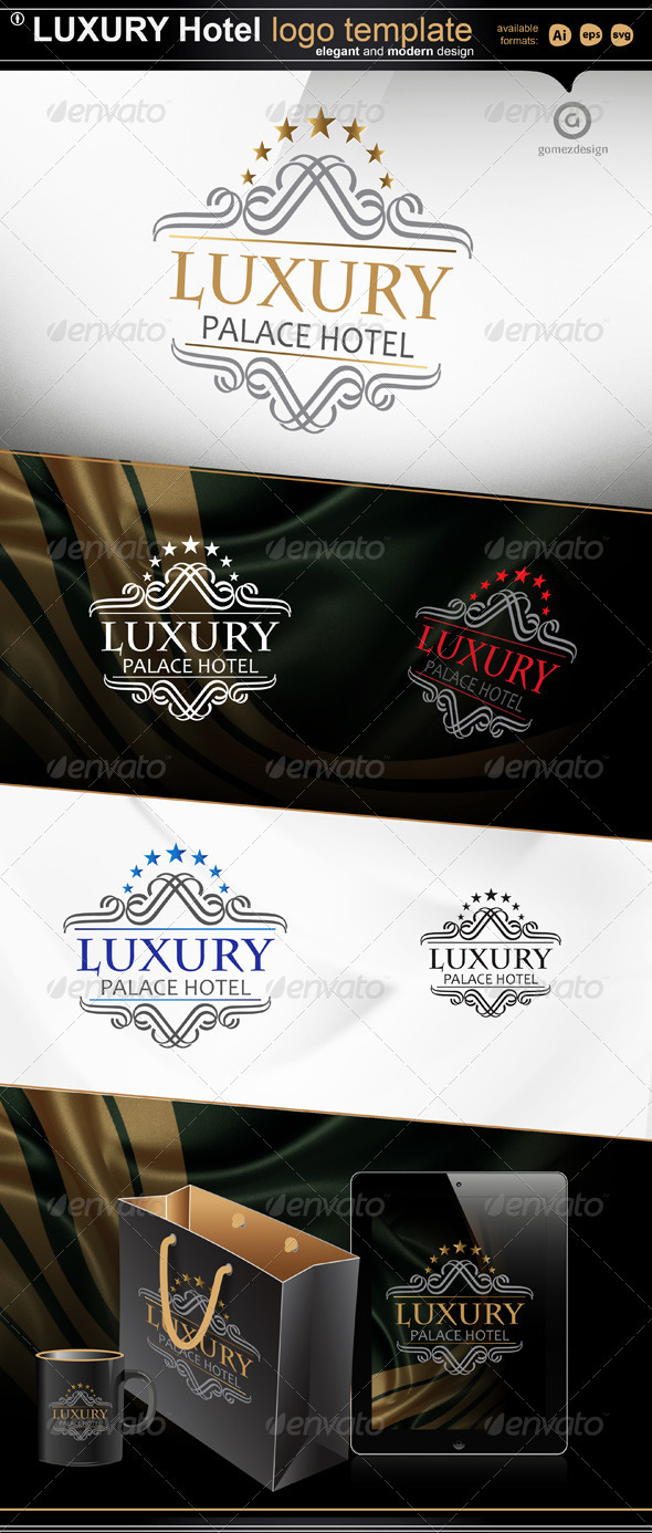Luxury - Palace Hotel - Crests Logo Templates