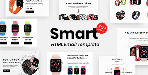 Smart E-commerce - Multipurpose Responsive Email Template 30+ Modules Mailchimp