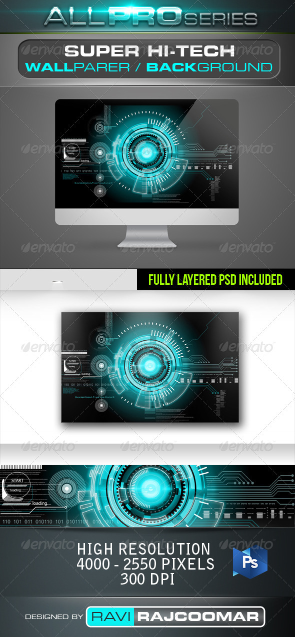 Super Hi-Tech Background - Tech / Futuristic Backgrounds