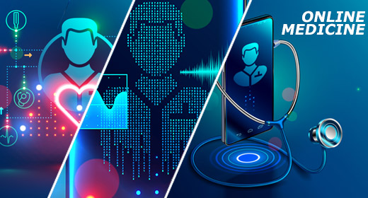 Doctor online, Telemedicine concept, Digital healthcare, Internet diagnosis