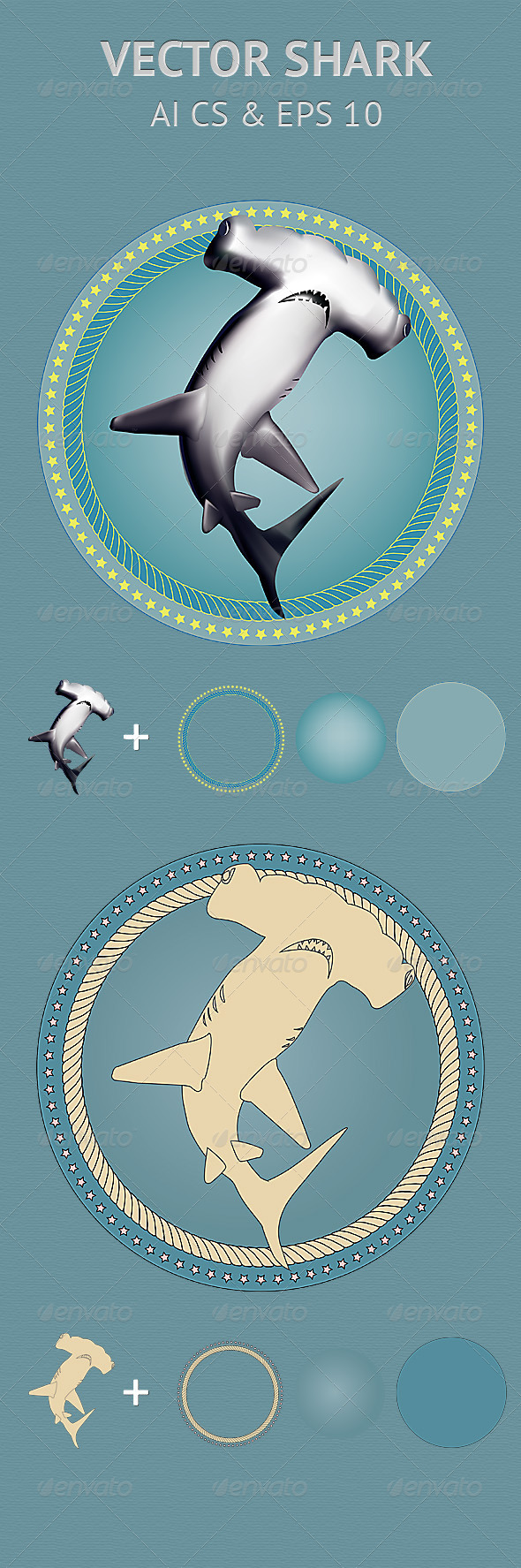 Vector Shark - Animals Characters