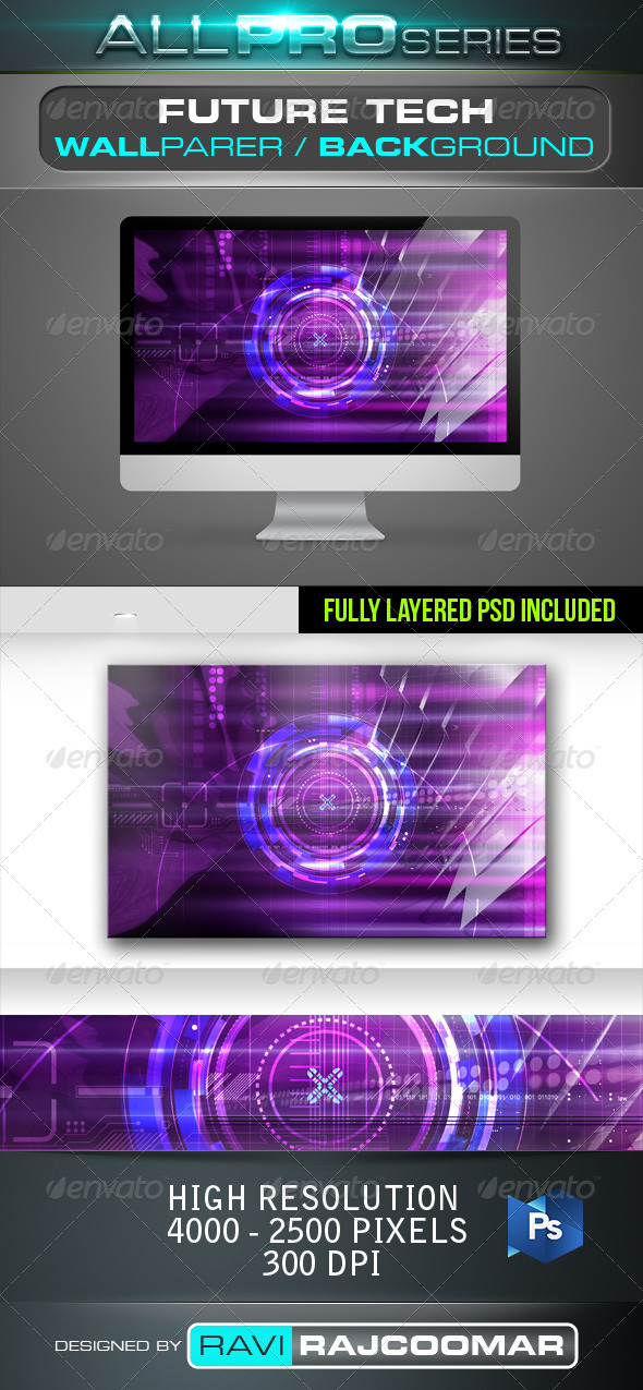 Future Tech Background - Tech / Futuristic Backgrounds