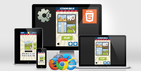 Iconmania - HTML5 Quiz Game (Construct 2)