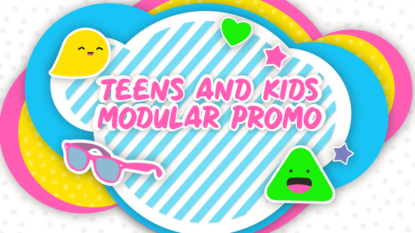 Kids And Teens Modular Promo And Emoji Stickers