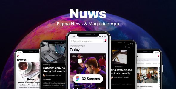 Nuws - Figma - ThemeForest 28329980