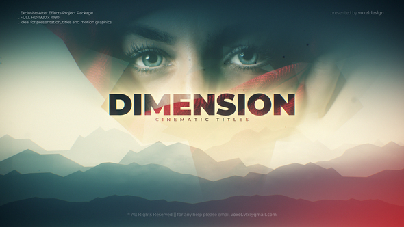 Dimension Cinematic title - VideoHive 28331521