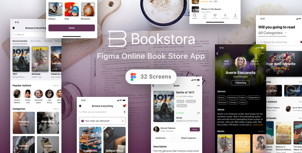 Bookstora - Figma - ThemeForest 28339081