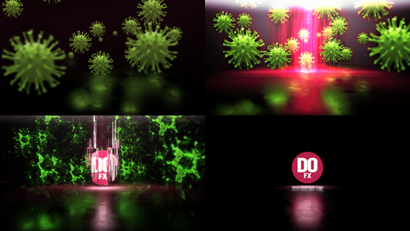 Virus Destroyer Logo - VideoHive 28339113