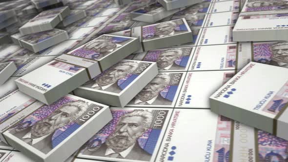 Croatia Kuna money banknote pack loop alt