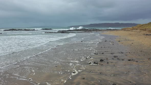 Flying Deep Above Portnoo Narin Beach County Donegal, Ireland alt