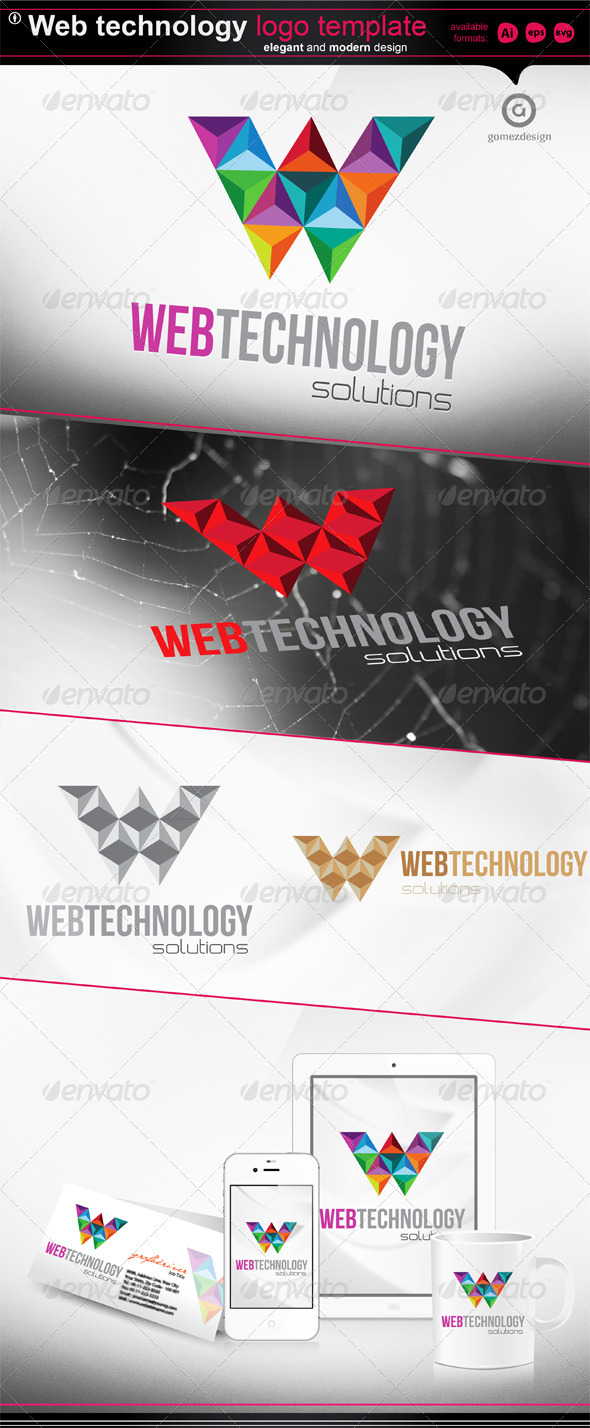 Web Technology - Logo Template - Letters Logo Templates