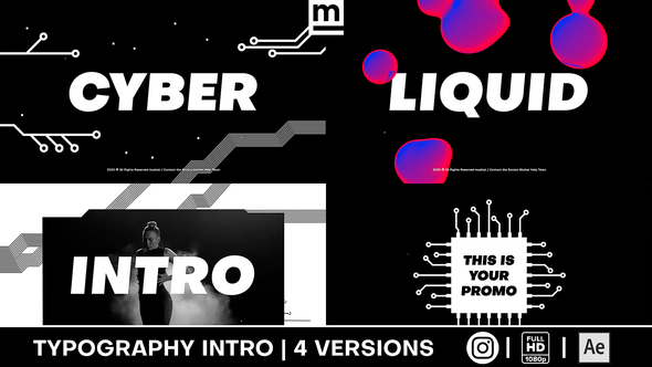 Cyber Liquid Intro - VideoHive 28349217