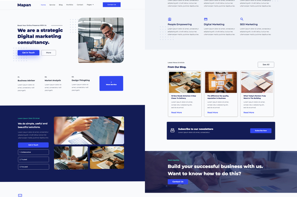 Mapan - Digital Marketing Template Kits by typecoconut | ThemeForest