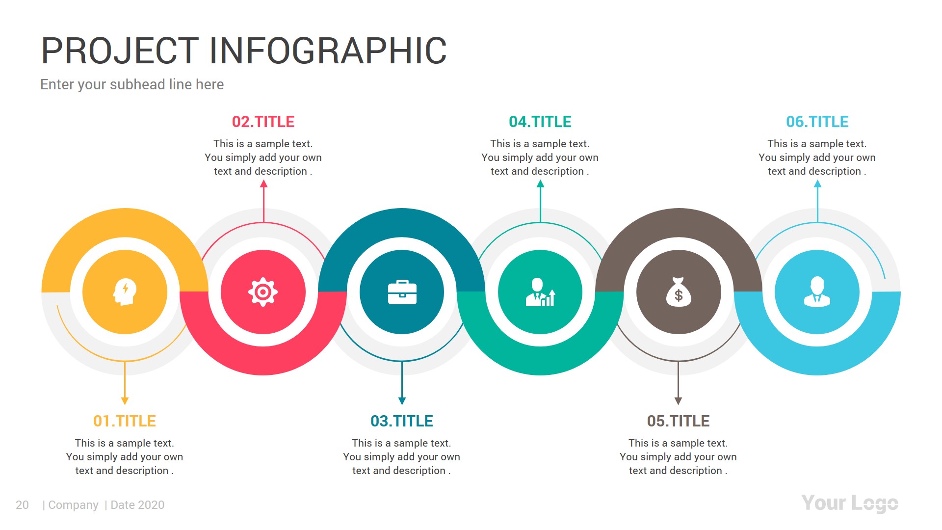 Project PowerPoint Infographics Template Pack, Presentation Templates