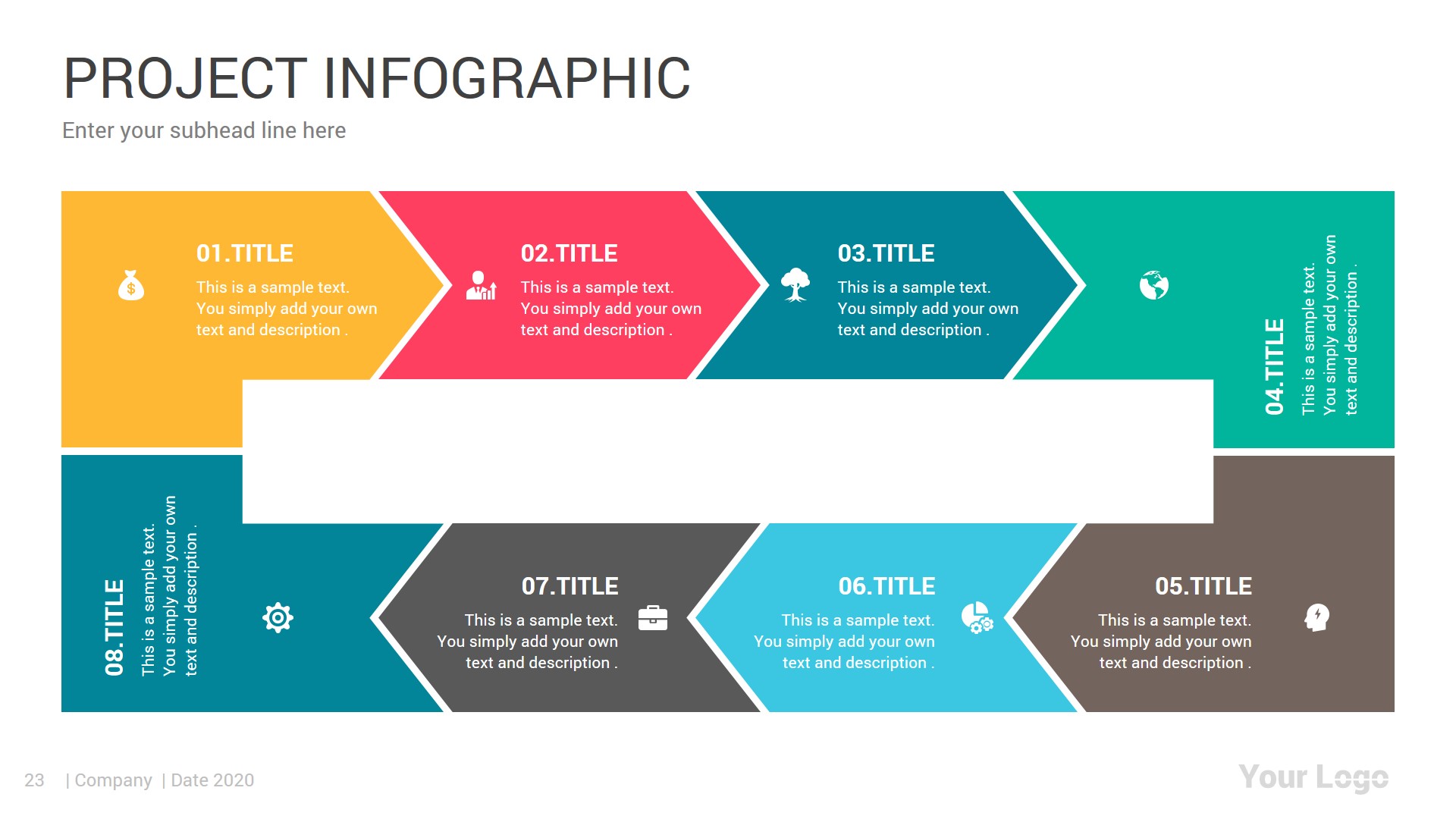 Project PowerPoint Infographics Template Pack, Presentation Templates