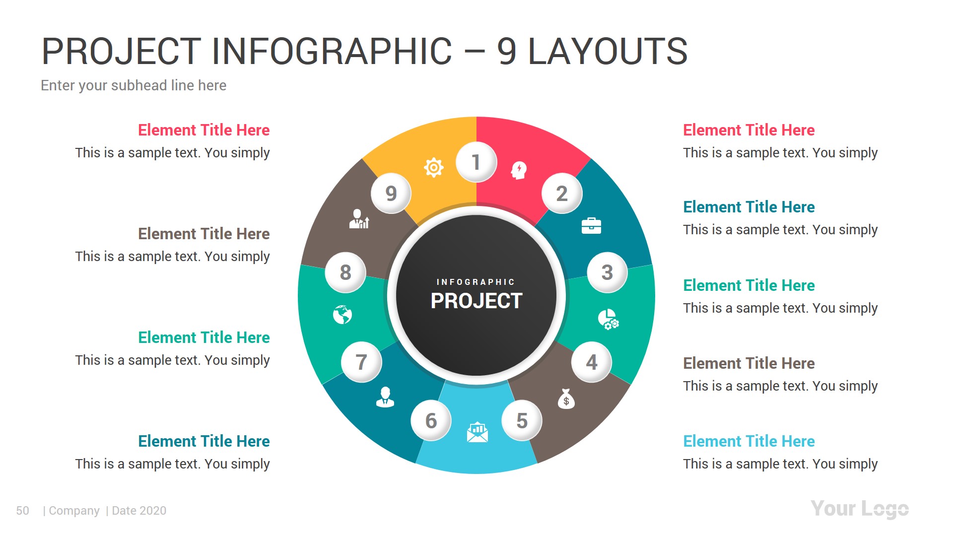 Project PowerPoint Infographics Template Pack, Presentation Templates