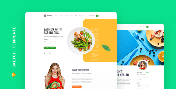 Foolivery – Health Food Template for Sketch