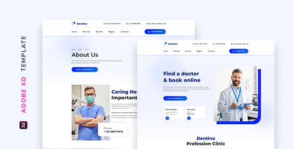 Dentino – Dental Clinic Template for XD