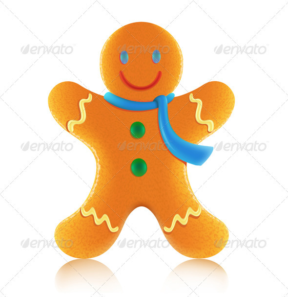 Gingerbread man cookie - Christmas Seasons/Holidays
