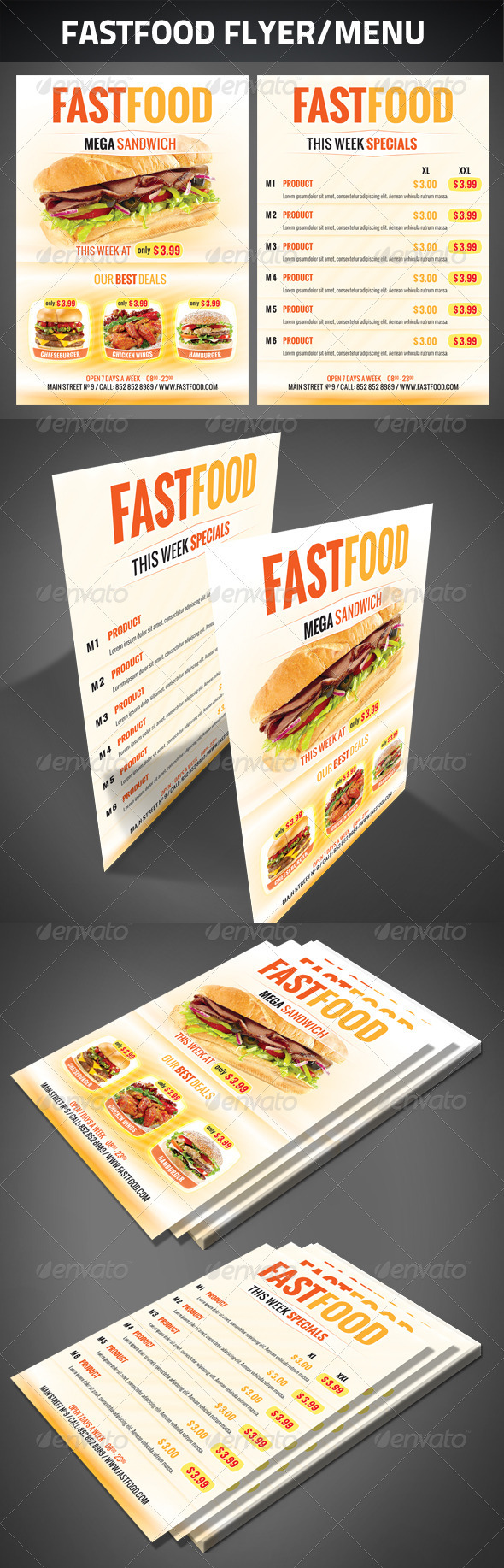 FastFood Flyer - Restaurant Flyers