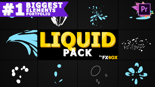Abstract Liquid Elements | Premiere Pro MOGRT