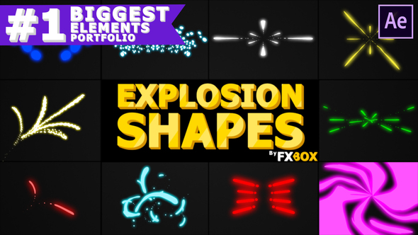 Explosion Shapes - VideoHive 28043742