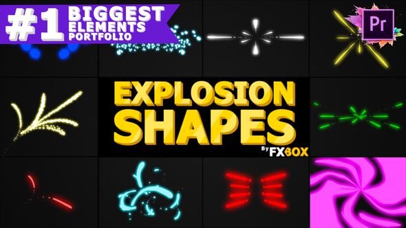 Explosion Shapes | Premiere Pro MOGRT