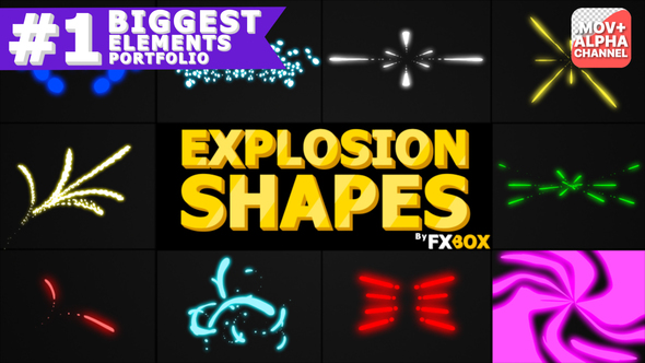 Explosion Shapes | Motion Graphics