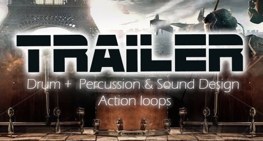 Trailer Drum + Percussion & Sound Design Action Loops