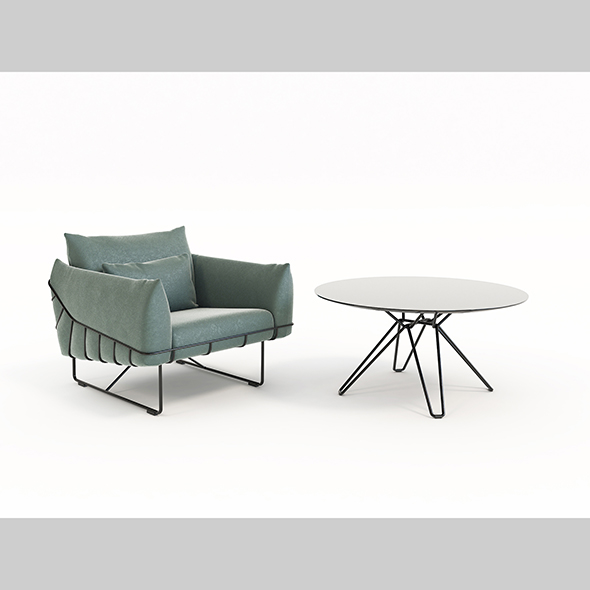 Contemporary Design Armchair - 3Docean 28380153