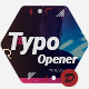 Typography Opener - VideoHive Item for Sale