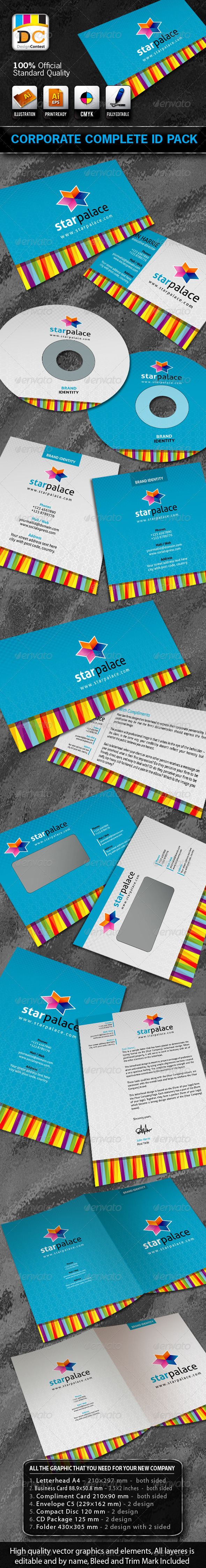 Star Palace Corporate ID Pack + Logo - Stationery Print Templates