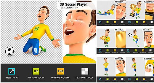 Brazil Soccer Player