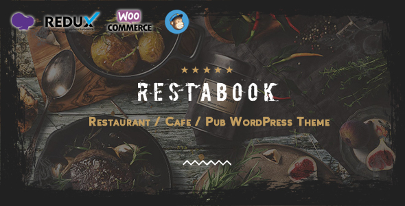Restabook - RestaurantCafePubWordPress - ThemeForest 27411976