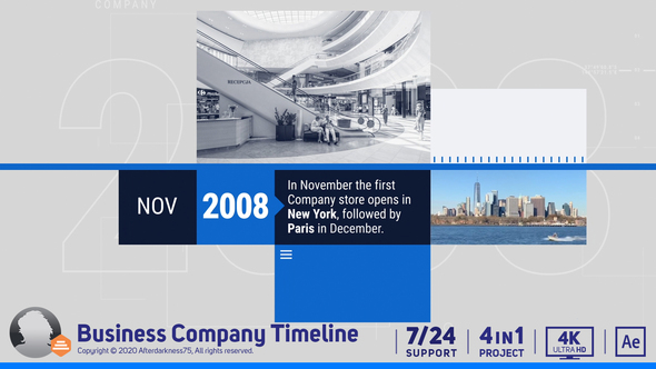 Business Company Timeline - VideoHive 27046651