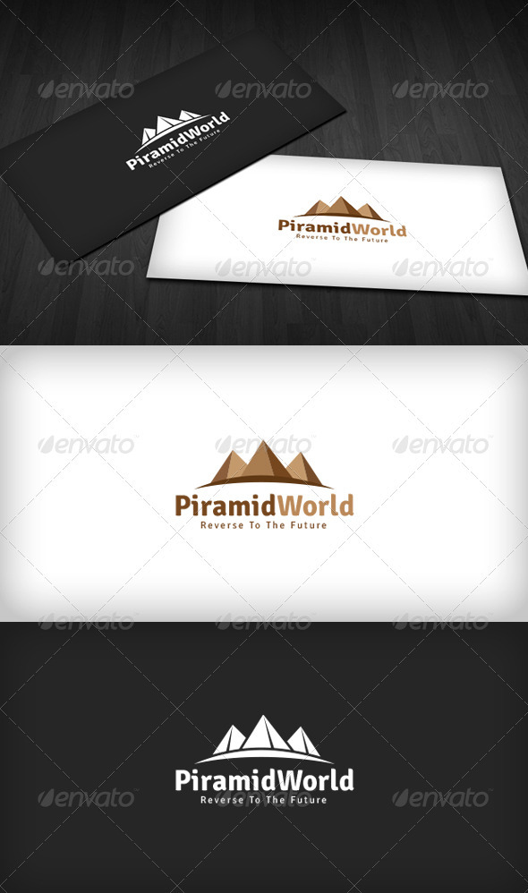 Pyramid World Logo - Buildings Logo Templates