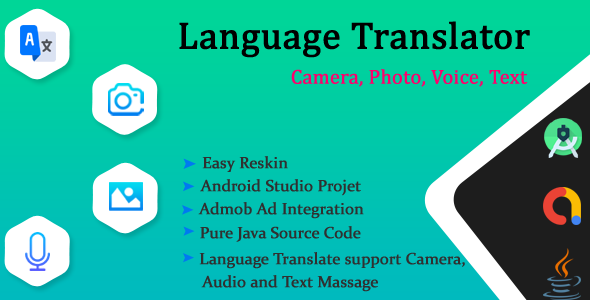 Language Translator Free, Camera, Voice, From Photos, Text Translate All