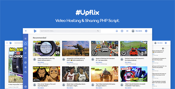 Upflix - Video Hosting & Sharing PHP Script