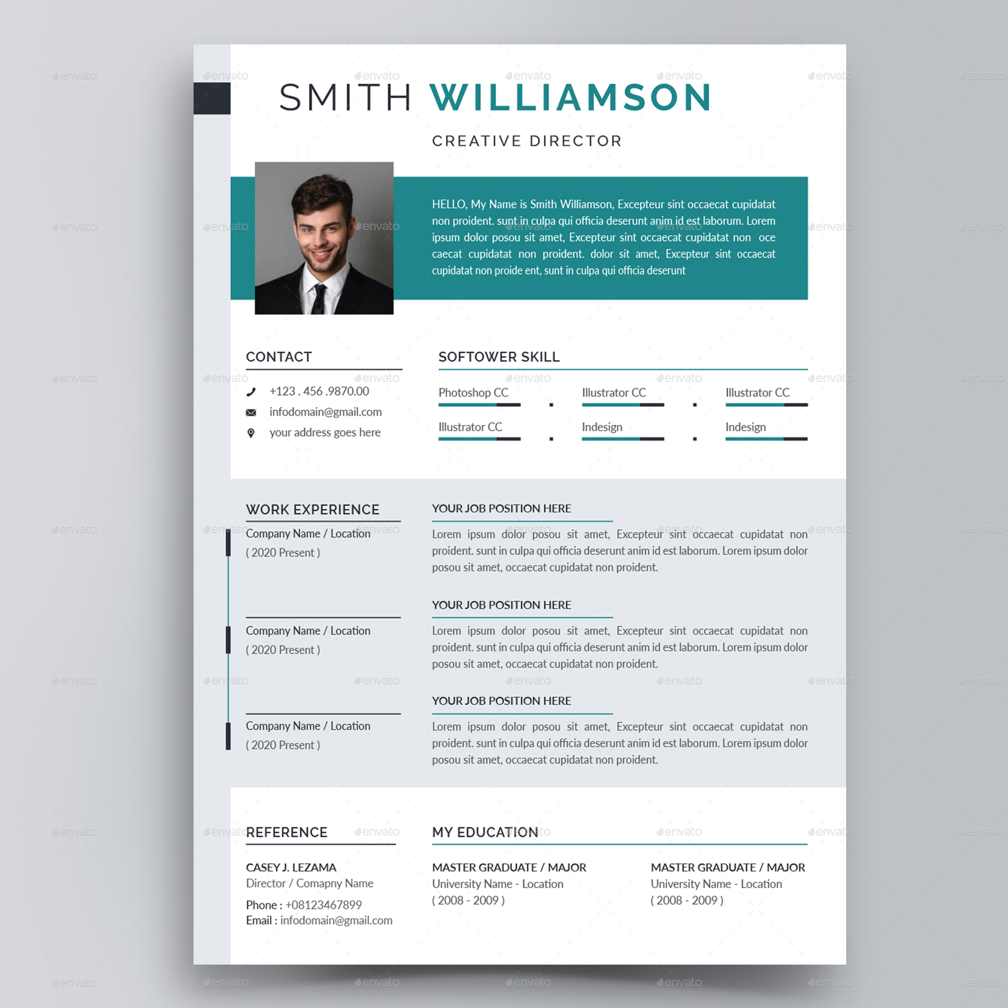 Clean Resume/CV, Print Templates | GraphicRiver