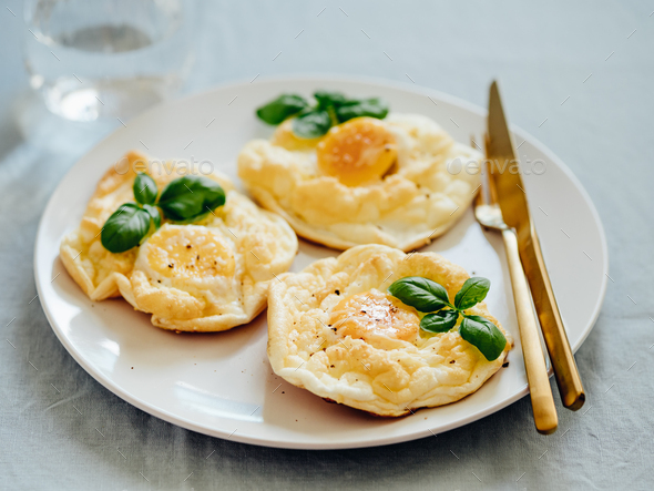 Fluffy Cloud Eggs - Stock Photo - Images