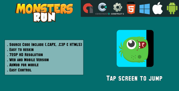 Mini Monster Run - CodeCanyon 21198032
