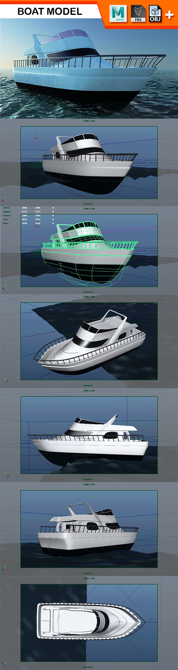 Boat Model - 3Docean 28405235