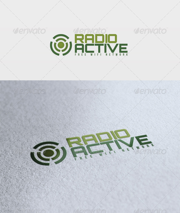 Radioactive Logo - Vector Abstract