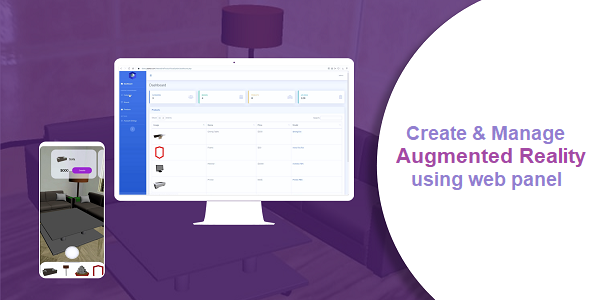 AR product visualization App With Control Panel