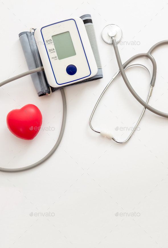 Apparatus For Measuring Blood Pressure Isolated On White