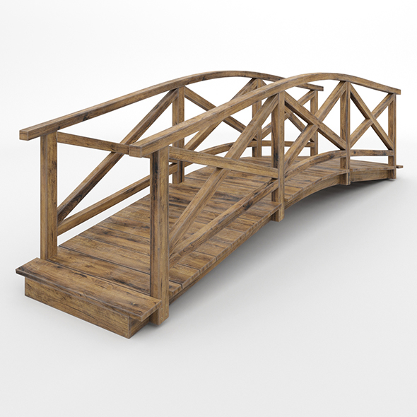 Bridge with handrails - 3Docean 28413582