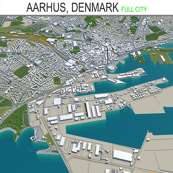 Aarhus City Denmark - 3Docean 28417253